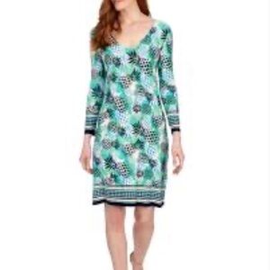 Cappagallo Pineapple Shift Dress